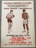 ALI, MUHAMMAD-GEORGE FOREMAN ORIGINAL COLSED CIRCUIT POSTER (1974)