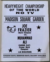ALI, MUHAMMAD-JOE FRAZIER I REPRODUCED OFFICIAL PROGRAM