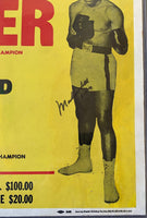 ALI, MUHAMMAD-JOE FRAZIER I SIGNED ON SITE POSTER (1971-PSA/DNA)