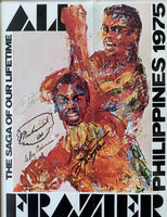 ALI, MUHAMMAD-JOE FRAZIER III SIGNED ORIGINAL POSTER (1975-SIGNED BY ALI, FRAZIER & NEIMAN-PSA/DNA)