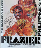 ALI, MUHAMMAD-JOE FRAZIER III SIGNED ORIGINAL POSTER (1975-SIGNED BY ALI, FRAZIER & NEIMAN-PSA/DNA)