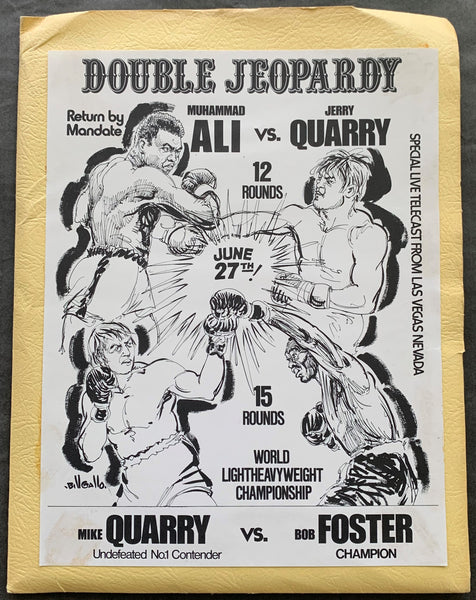 ALI, MUHAMMAD-JERRY QUARRY II PRESS KIT (1972)