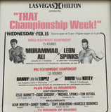 ALI, MUHAMMAD-LEON SPINKS I ON SITE POSTER (1978)