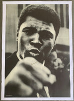 ALI, MUHAMMAD SIGNED PROTEST POSTER (1967-JSA AUTHENTICATED)