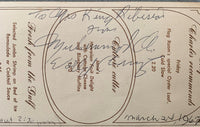 ALI, MUHAMMAD VINTAGE SIGNED RESTAURANT MENU (1967-AS HEAVYWEIGHT CHAMPION-JSA)