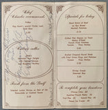 ALI, MUHAMMAD VINTAGE SIGNED RESTAURANT MENU (1967-AS HEAVYWEIGHT CHAMPION-JSA)
