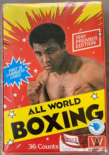 1991 ALL WORLD BOXING FACTORY SEALED BOX (36 PACKS)