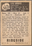 AMBERS, LOU SIGNED 1951 TOPPS RINGSIDE CARD