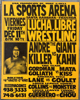 ANDRE THE GIANT-KILLER KHAN ON SITE POSTER (1981)