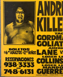 ANDRE THE GIANT-KILLER KHAN ON SITE POSTER (1981)
