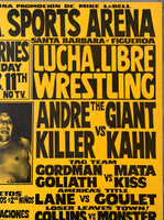 ANDRE THE GIANT-KILLER KHAN ON SITE POSTER (1981)