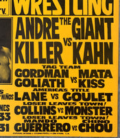 ANDRE THE GIANT-KILLER KHAN ON SITE POSTER (1981)