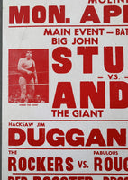 ANDRE THE GIANT-BIG JOHN STUDD ON SITE POSTER (1989)