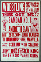 ANDRE THE GIANT-SAMOAN NO. 1 (AFA) ON SITE POSTER (1980)