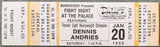 MCCLELLAN, GERALD-JAMES WILLIAMSON & JAMES TONEY-DANNY THOMAS & DENNIS ANDRIES-CLARISMUNDO APARECIDO SILVA FULL TICKET (1990)
