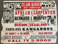 APOLLO, ARGENTINE & EDUARDO CARPENTIER VS. BRUTE BERNARD & SKULL MURPHY ON SITE POSTER (1969)