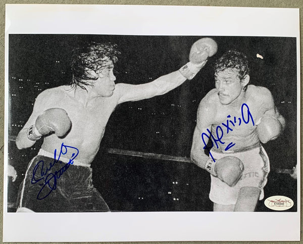 ARGUELLO, ALEXIS & RUBEN OLIVARES SIGNED PHOTO (SIGNED BY BOTH-JSA AUTHENTICATED)