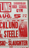 BACKLUND, BOB-GEORGE "THE ANIMAL" STEELE & IVAN PUTSKI-SGT. SLAUGHTER ON SITE POSTER (1983)