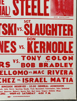 BACKLUND, BOB-GEORGE "THE ANIMAL" STEELE & IVAN PUTSKI-SGT. SLAUGHTER ON SITE POSTER (1983)