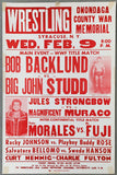 BACKLUND, BOB-BIG JOHN STUDD & PEDRO MORALES-MR. FUJI ON SITE POSTER (1983)