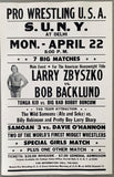 BACKLUND, BOB-LARRY ZBYSZKO ON SITE POSTER (1985)