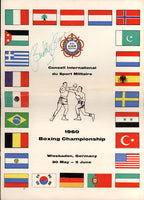 BAER, BUDDY SIGNED BOXING PROGRAM (1960)