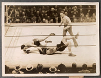 BAER, MAX-PRIMO CARNERA WIRE PHOTO (1934-2ND ROUND)