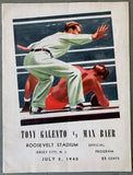BAER, MAX-TONY GALENTO ORIGINAL OFFICIAL PROGRAM (1940)
