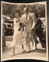 BAER, MAX & WIFE WIRE PHOTO (1935)