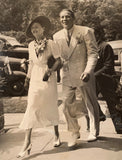 BAER, MAX & WIFE WIRE PHOTO (1935)