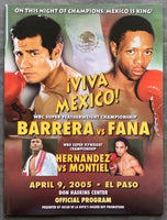 BARRERA, MARCO ANTONIO-MZONKE FANA OFFICIAL PROGRAM (2005)
