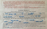 BASILIO, CARMEN SIGNED FIGHT CONTRACT (1952-CHUCK DAVEY I FIGHT)