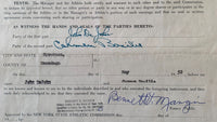 BASILIO, CARMEN SIGNED MANAGEMENT CONTRACT (1952)