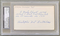 BATTALINO, CHRISTOPHER "BAT" SIGNED INDEX CARD (PSA/DNA)