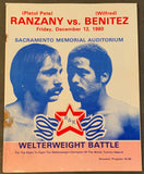 BENITEZ, WILFRED-PETE RANZANY OFFICIAL PROGRAM (1981)
