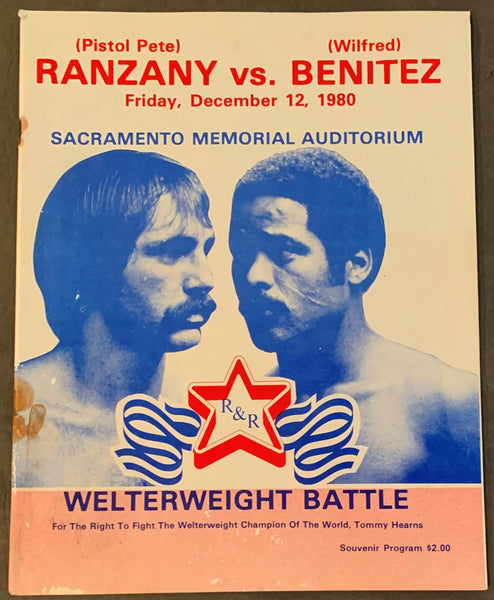 BENITEZ, WILFRED-PETE RANZANY OFFICIAL PROGRAM (1981)