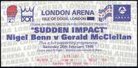 MCCLELLAN, GERALD-NIGEL BENN STUBLESS TICKET (1995)