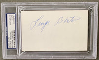 BENTON, GEORGE SIGNED INDEX CARD (PSA/DNA AUTHENTICATED)