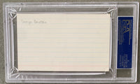 BENTON, GEORGE SIGNED INDEX CARD (PSA/DNA AUTHENTICATED)