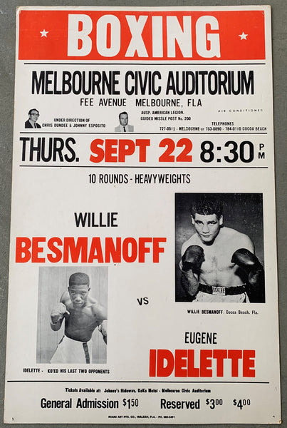 BESMANOFF, WILLIE-EUGENE IDELETTE ON SITE POSTER (1966)