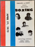 BOBICK, DUANE-WILLIE ANDERSON & DON FULLMER-ANDY KENDALL OFFICIAL PROGRAM (1973-BOBICK'S 2ND FIGHT)