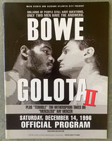 BOWE, RIDDICK-ANDREW GOLOTA II OFFICIAL PROGRAM (1996)