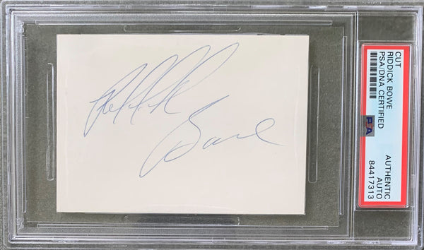 BOWE, RIDDICK VINTAGE INK SIGNATURE AUTHENTICATED BY PSA/DNA) – JO ...