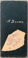 BOWEN, ANDY BOUDOIR CABINET CARD