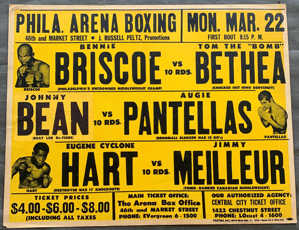 BRISCOE, BENNIE-TOM BETHEA & CYCLONE HART-JIM MEILLEUR ON SITE POSTER (1971)