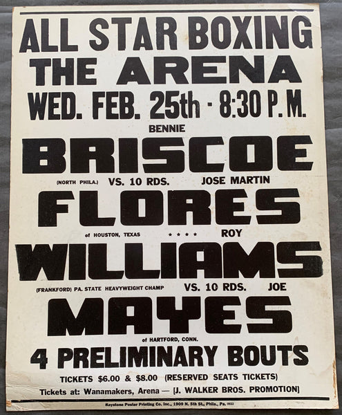 BRISCOE, BENNIE-JOSE MARTIN FLORES ON SITE POSTER (1976)
