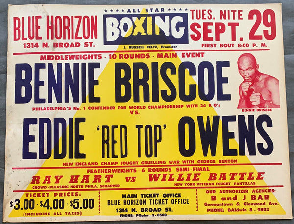 BRISCOE, BENNIE-EDDIE "RED TOP" OWENS ON SITE POSTER (1970)