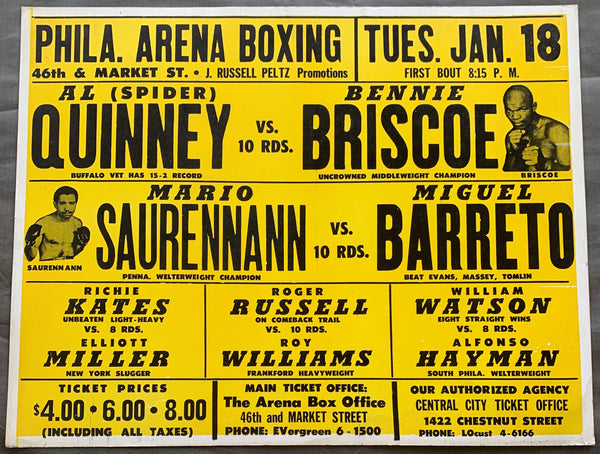 BRISCOE, BENNIE-AL QUINNEY ON SITE POSTER (1972)