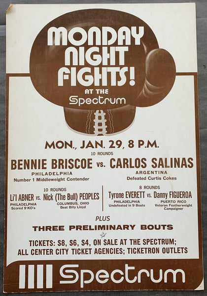 BRISCOE, BENNIE-CARLOS SALINAS ON SITE POSTER (1973)