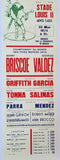 VALDEZ, RODRIGO-BENNIE BRISCOE II & EMILE GRIFFITH-RENATO GARCIA ON SITE POSTER (1974)
